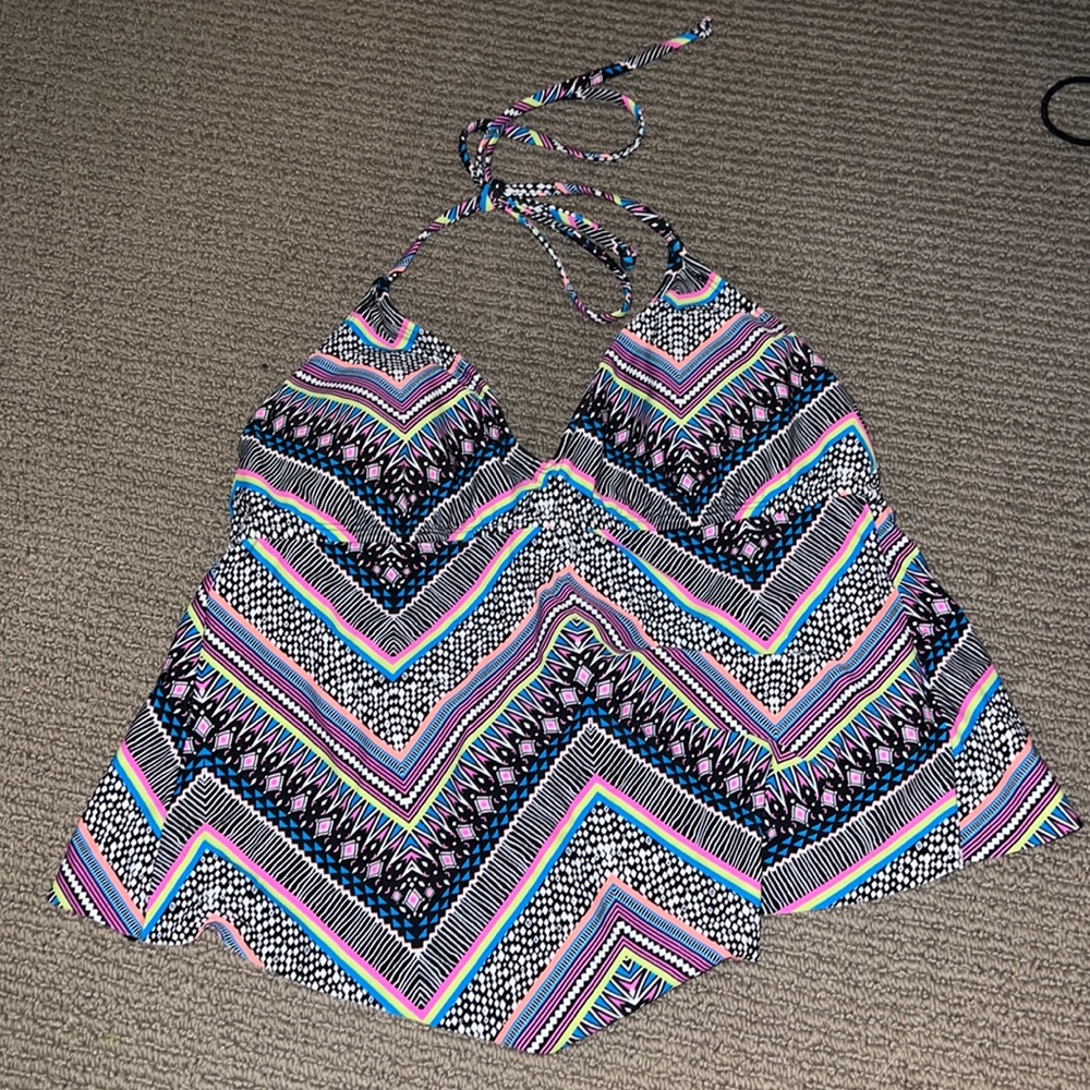 💜3/$12 Tie Strap Tankini Swimsuit Top